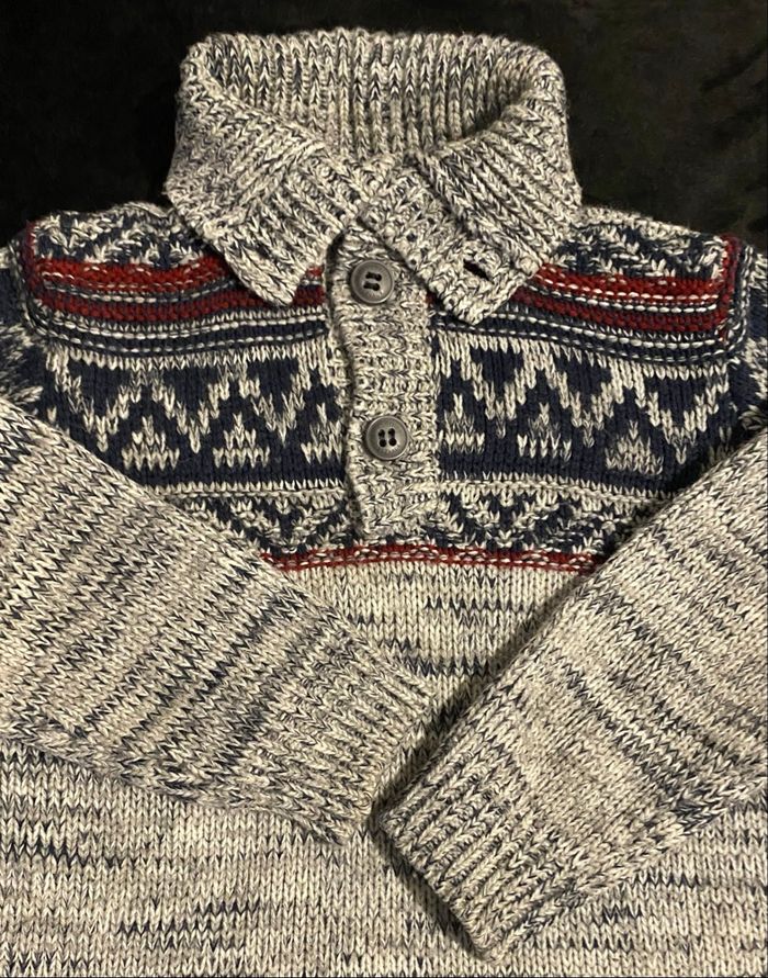 LOT 2 PULLS GARÇON 8 ANS (126 CM) - Okaïdi et Tricot Chaud Hiver - photo numéro 3