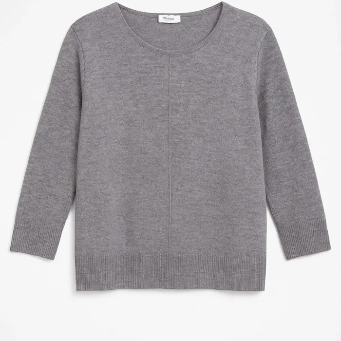 👚 Haut gris chiné Yessica – Taille 46/48 – Confort & simplicité - photo numéro 2