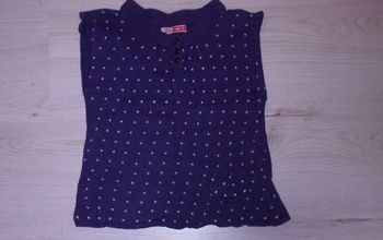 Pull a pois manche courte