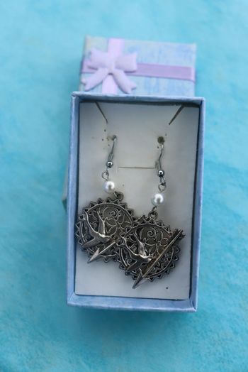 Boucles d'oreilles oiseau et flèche