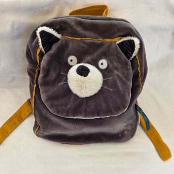 Sac a dos chat gris Alphonse - Les Moustaches - Moulin Roty