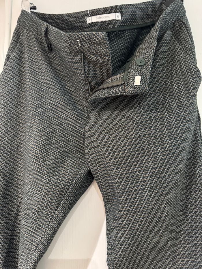 Pantalon, habillé, sud, express, vert beige - photo numéro 6