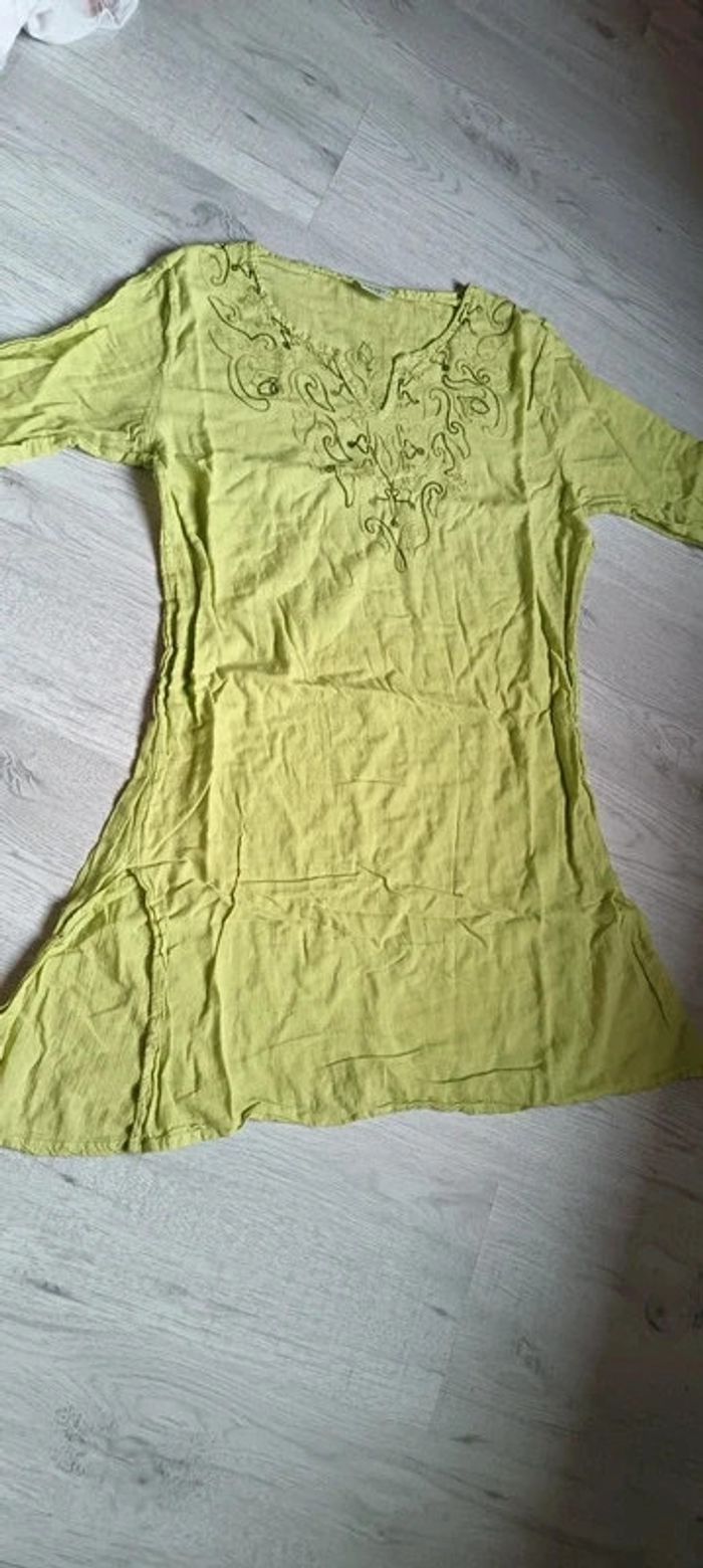 Haut manches mi longue taille L en très bon état Allyer femme - photo numéro 4