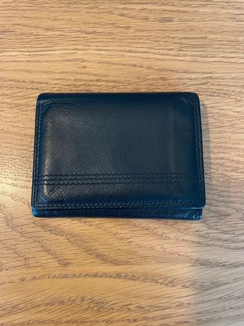 Portefeuille en cuir noir