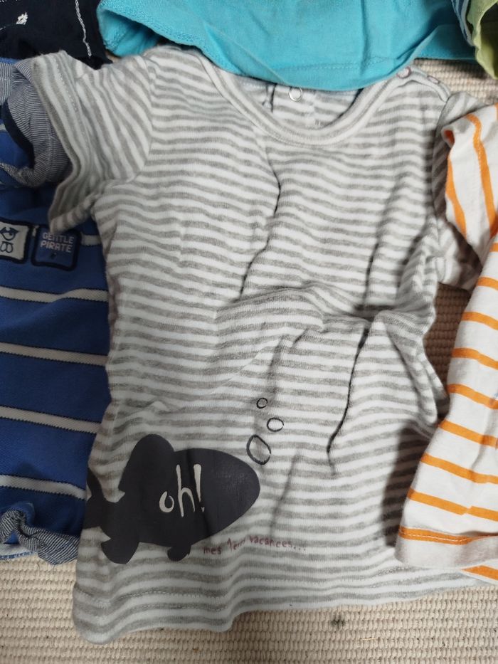Lot de Tshirt manche courte garçon taille 6 mois - photo numéro 3
