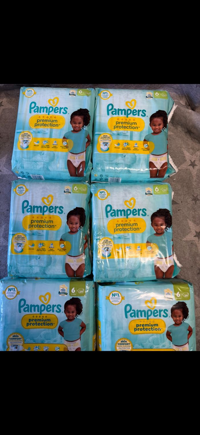 Six pack de couches Pampers taille 6 preuim