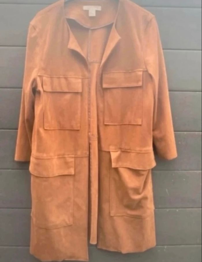 Veste suédine camel femme