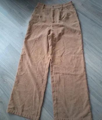 Pantalon velours beige Shein