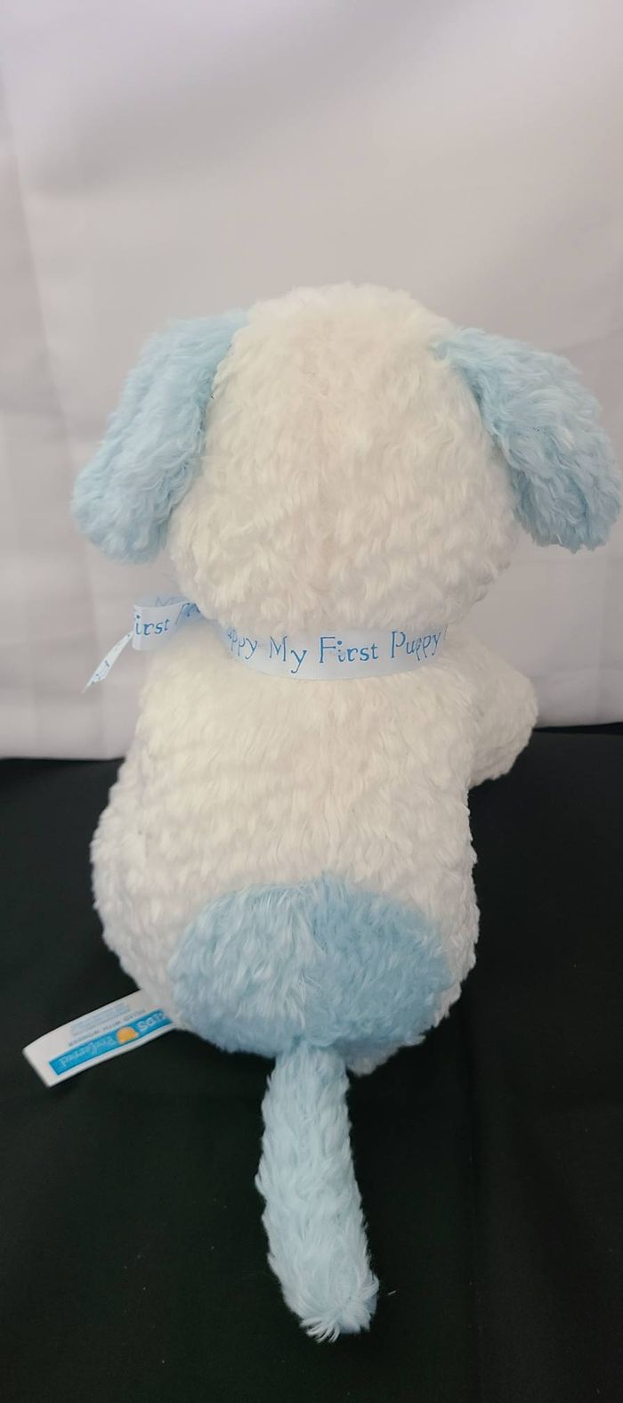 peluche chien blanc tache bleu kids preferred - photo numéro 5