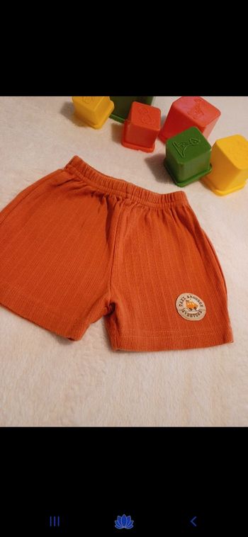 Short bébé taille 3 mois