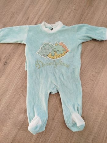 Pyjama bébé vintage 1 mois