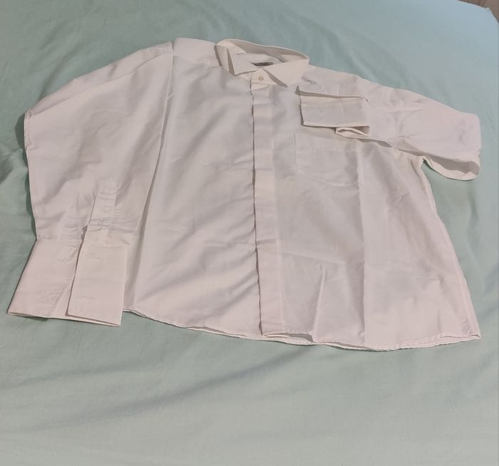 Chemise homme à boutons manchette neuve taille L - photo numéro 2