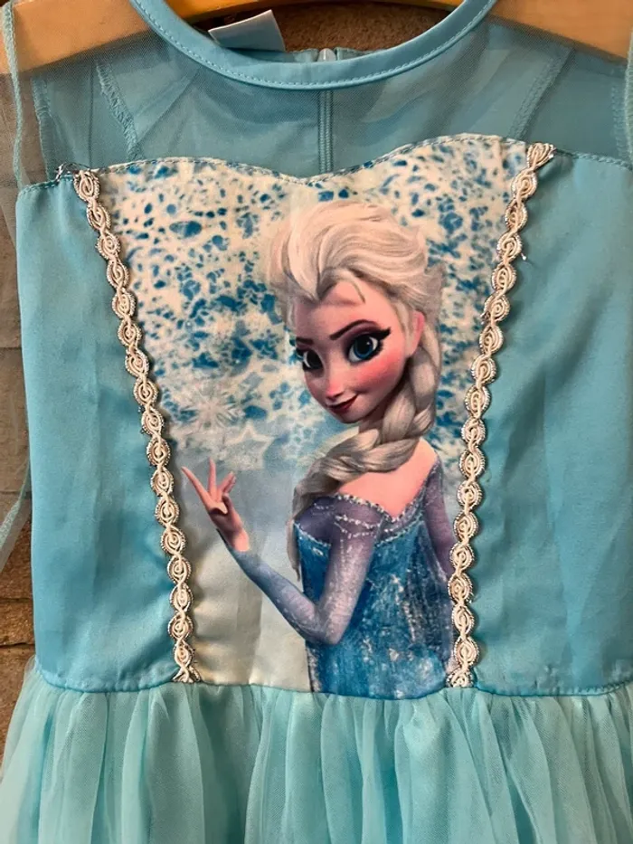 Déguisement reine des neiges 130cm - photo numéro 6