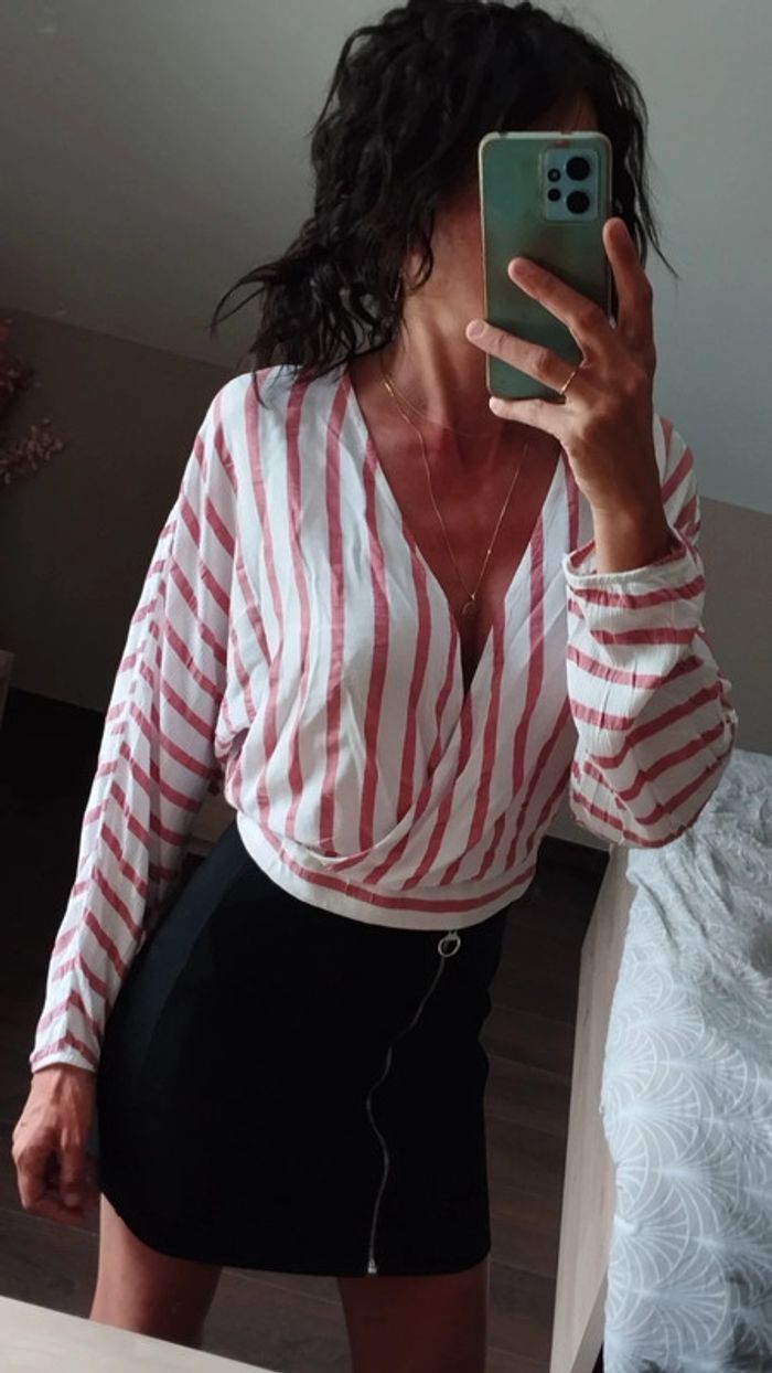 Croc blouse cache coeur Bershka TM - photo numéro 2