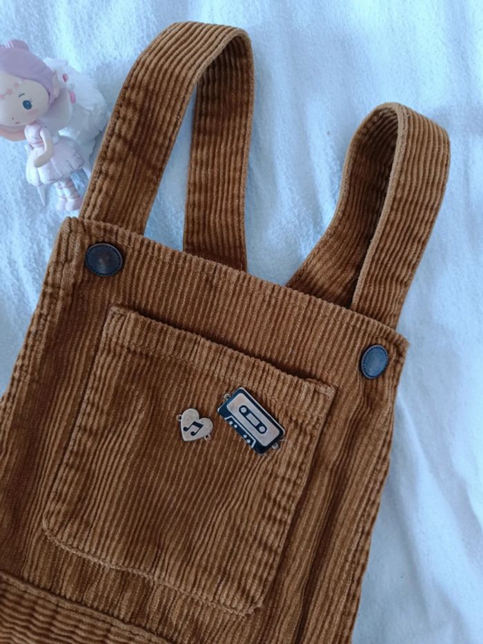 Robe salopette en velours - photo numéro 2