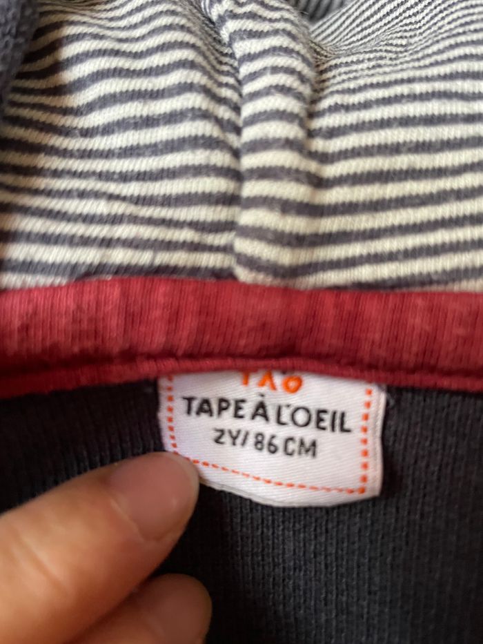 Gilet zippé indigo TAO garçon 2 ans - photo numéro 3