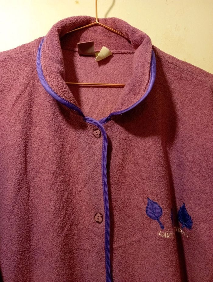 Pyjama femme coton doux violet - photo numéro 3