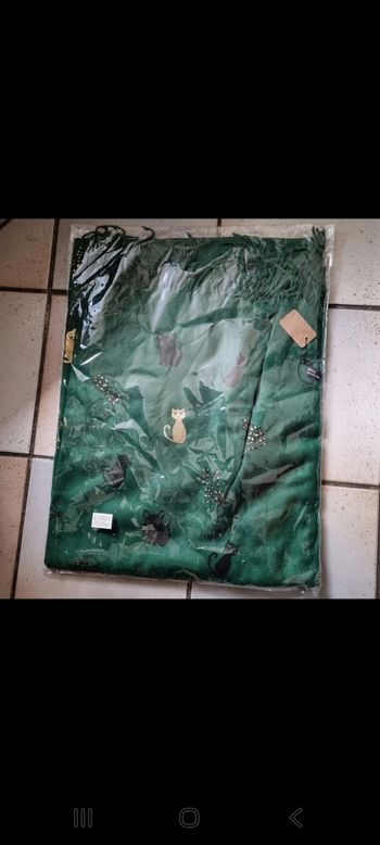 superbe écharpe Motif Chats 🎄 neuf 🎄 idée cadeau NOËL