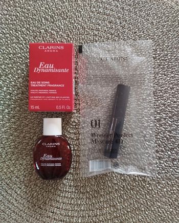 🪷 Eau Dynamisante + Mascara Wonder Perfect 4D Clarins - Neufs ⭐
