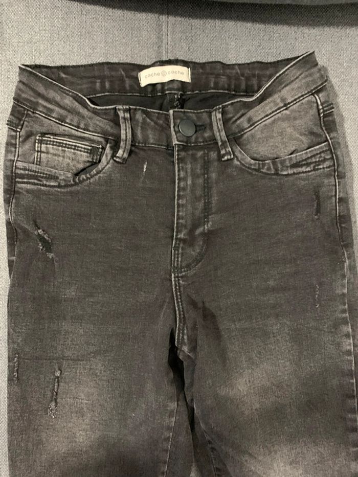 Jeans cache cache taille 36 - photo numéro 3