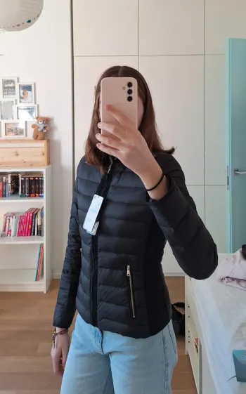 Veste doudoune Zara noir femme M