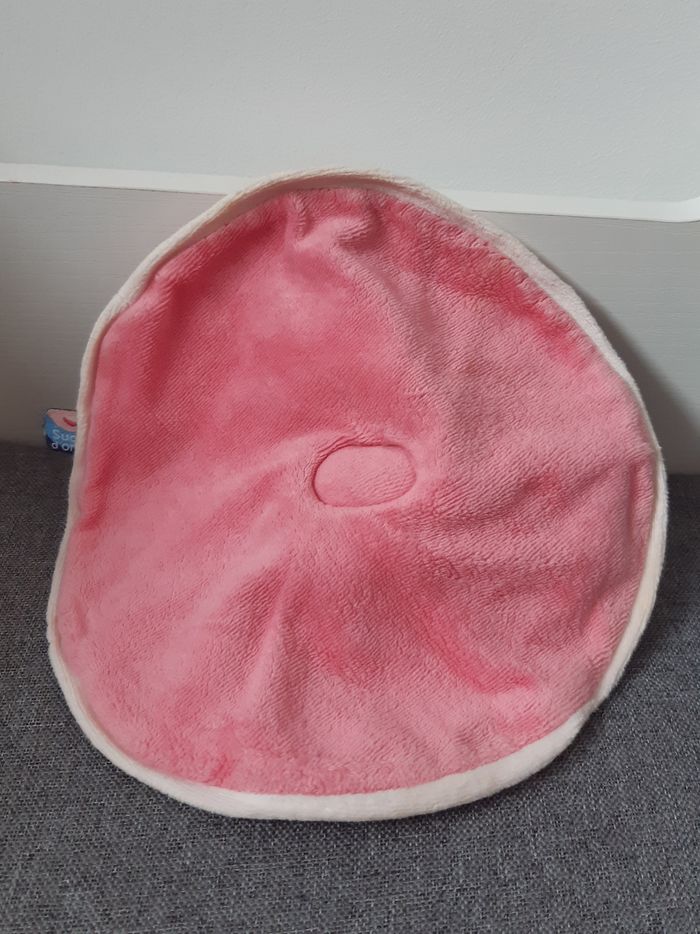 Doudou plat sucre d'orge rose avec une souris - photo numéro 5