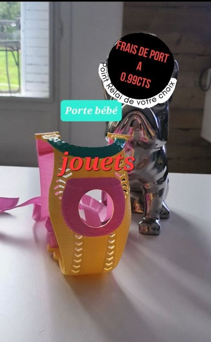 Porte bebe jouet fille pour poupée poupon  marque baby alive