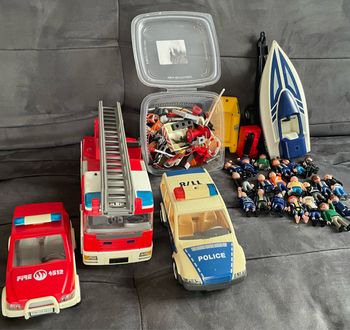 Lot Playmobil pompier police
