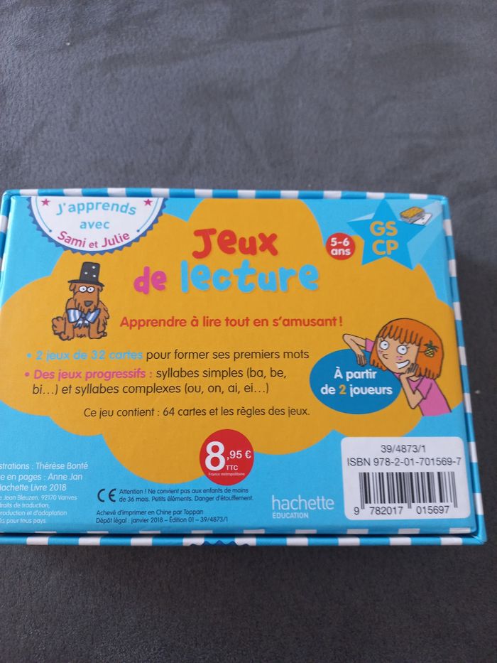 Sami et julie jeux de lecture gs cp - photo numéro 2
