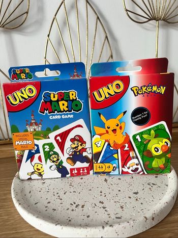 Uno Pokémon et Mario neuf