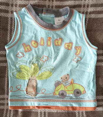 Débardeur Enfant Été ☀️ - Unisexe - 6 Mois