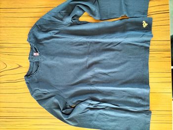 Tee-shirt manches longues bleu marine sergent major en 8 ans