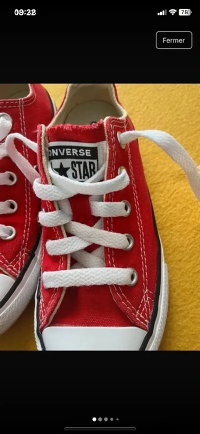 Converse rouge - photo numéro 2