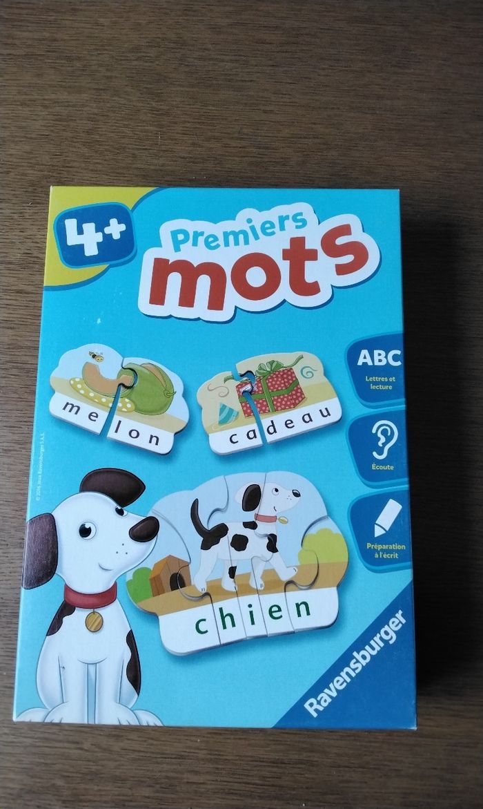 Jeux Premiers mots ,40 puzzles ,Ravensburger ,4 ans et plus