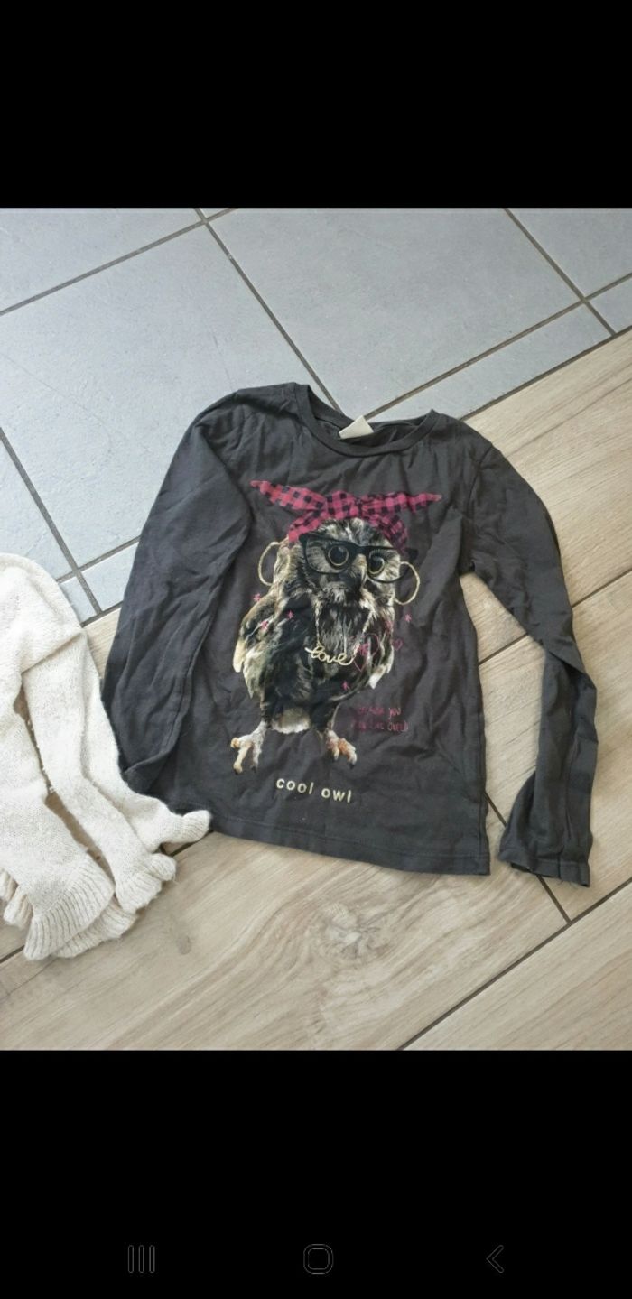 Veste gilet t-shirt zara fille 5/6 ans - photo numéro 3