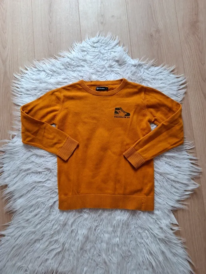Pull jaune moutarde