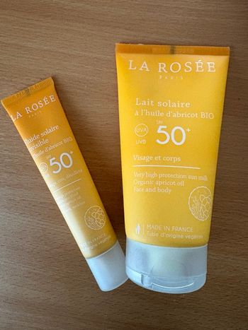 Lot crèmes solaires La Rosée