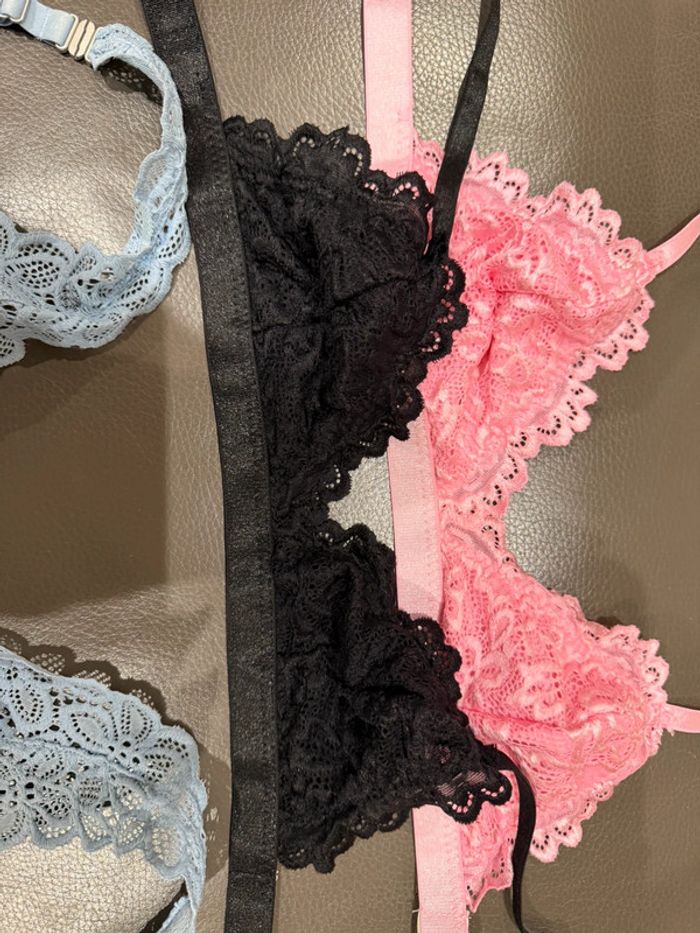 Lot de 3 soutiens gorgés XS triangle - photo numéro 3