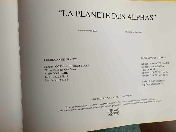 La planète des alphas - Première version - photo numéro 2