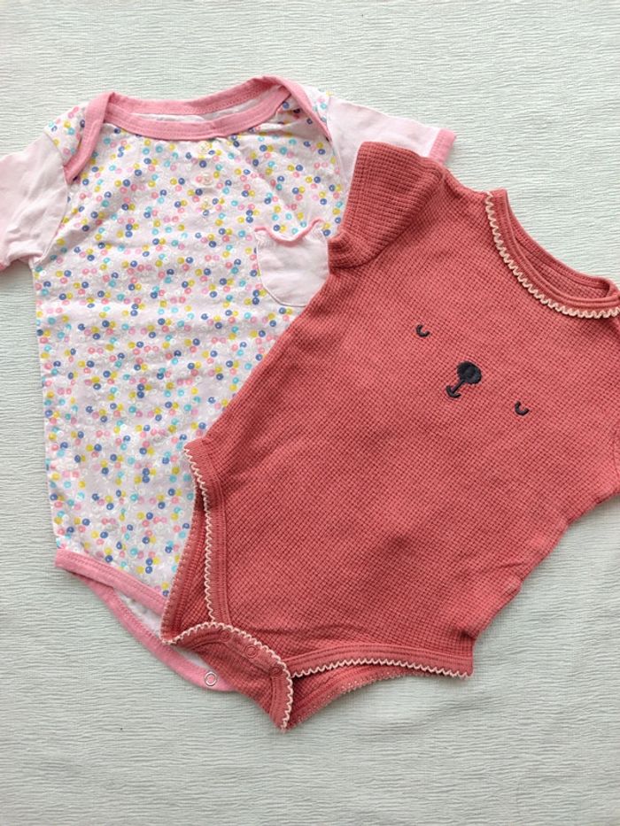 Lot de deux body été - 12 mois