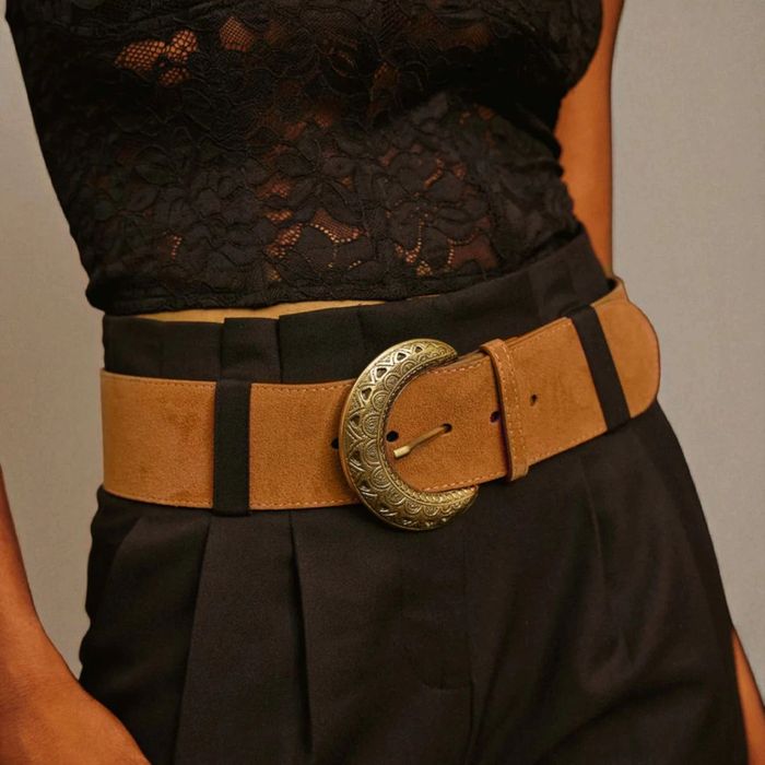 La Petite Étoile ceinture camel AKON en cuir * taille 75 cm * - photo numéro 6