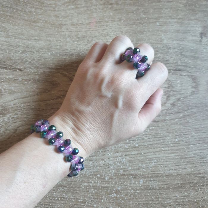 ⭐ Ensemble bracelet bague en perles #emyfleury_bijoux