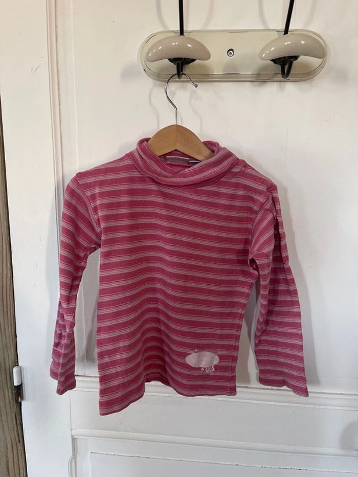 T-shirt col roulé Kiabi