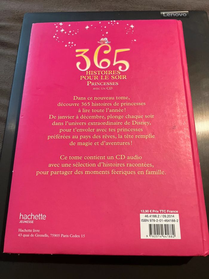 Grand livre 365 histoires pour le soir princesses Disney - photo numéro 2