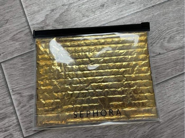 Trousse Sephora - dorée et transparente
