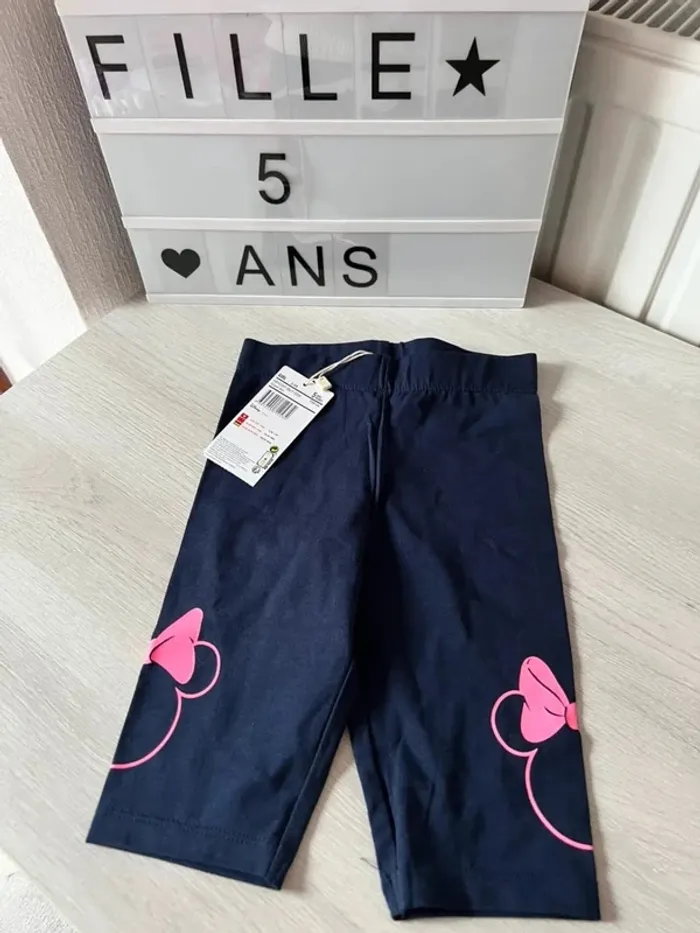 Cycliste orchestra marine et rose Minnie 5 ans neuf