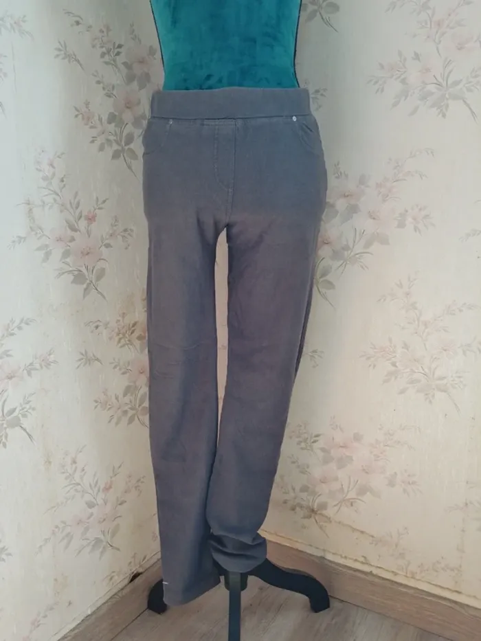 Pantalon jegging gris fausses poches avant / jennyfer / (L) - photo numéro 2