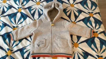 Gilet zippé doublé 12 mois