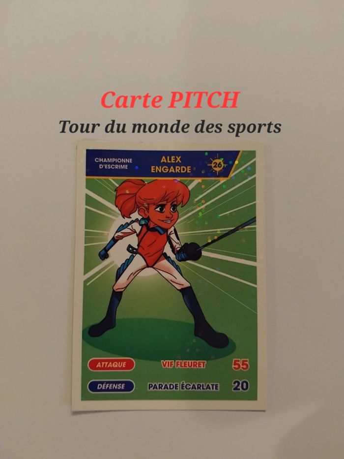 Carte PITCH - Tour du monde des sports n° 26 - Escrime - France