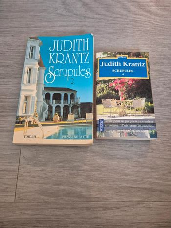 Lot tome 1 et 2 Scrupules Judith Krantz